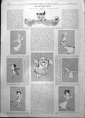 Antique Print Wife Without A Smile Wyndhams Theatre Caricatures Actors 1904