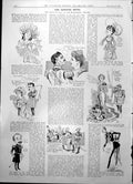 Antique Print Captious Critic Caricatures Actors Flute Pan Shaftesbury 1904