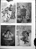Old Print Damaged Hamlet On Tour What O'Clock Dinner Time F Barnard 1904 20th