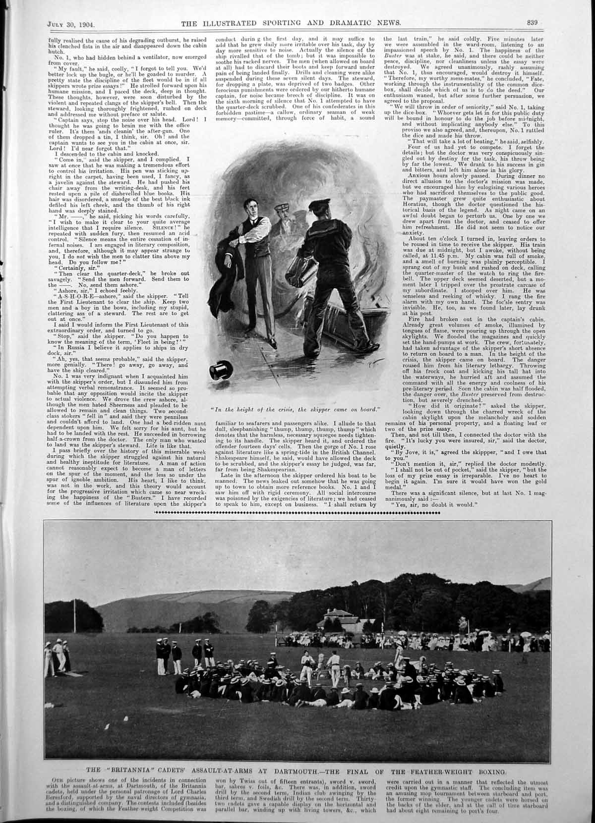Old Feather-Weight Boxing Britannia Cadets Liverpool July Meet 1904 20th
