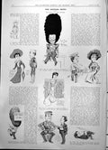 Old Antique Print Drama In The Suburbs Caricatures Actors Actresses 1904 20th