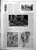 Antique Old Print Class Seamanship Instruction Corner Wooton-In-Arden 1904 20th