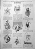 Old Captious Critic Caricatures Actors Lytham St Anne'S Golf Cup 1904 20th