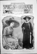 Old Antique Print Little Damozel Wyndhams Gladys Mason May Blayney 1910 20th