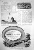 Antique Print M Leblanc Bleriot Monoplane 14-16 Hp Darracq Car Sussex 1910