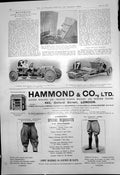 Old Print Brooklands Meeting L Coatclen Mr Turnbull Farquharson Crash1910 20th