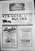 Old Print Motor Sleigh Antarctic Expedition Straker Squire Light Car 1910 20th