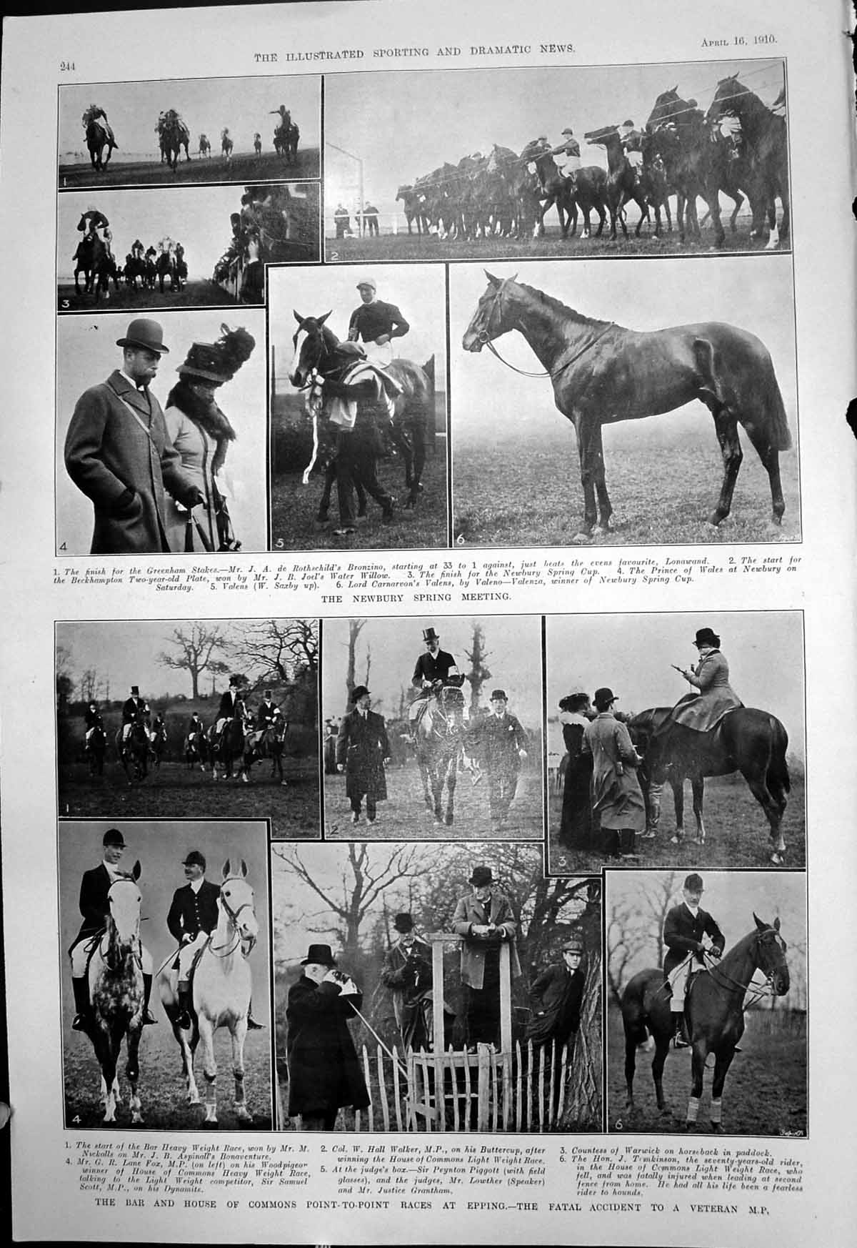 Old Newbury Spring Meeting Bar House Commons Races Fatal Accident1910 20th