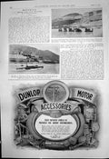 Old Print Duke Westminsters Ursula Boat Testing Capt Scotts Tractor 1910 20th