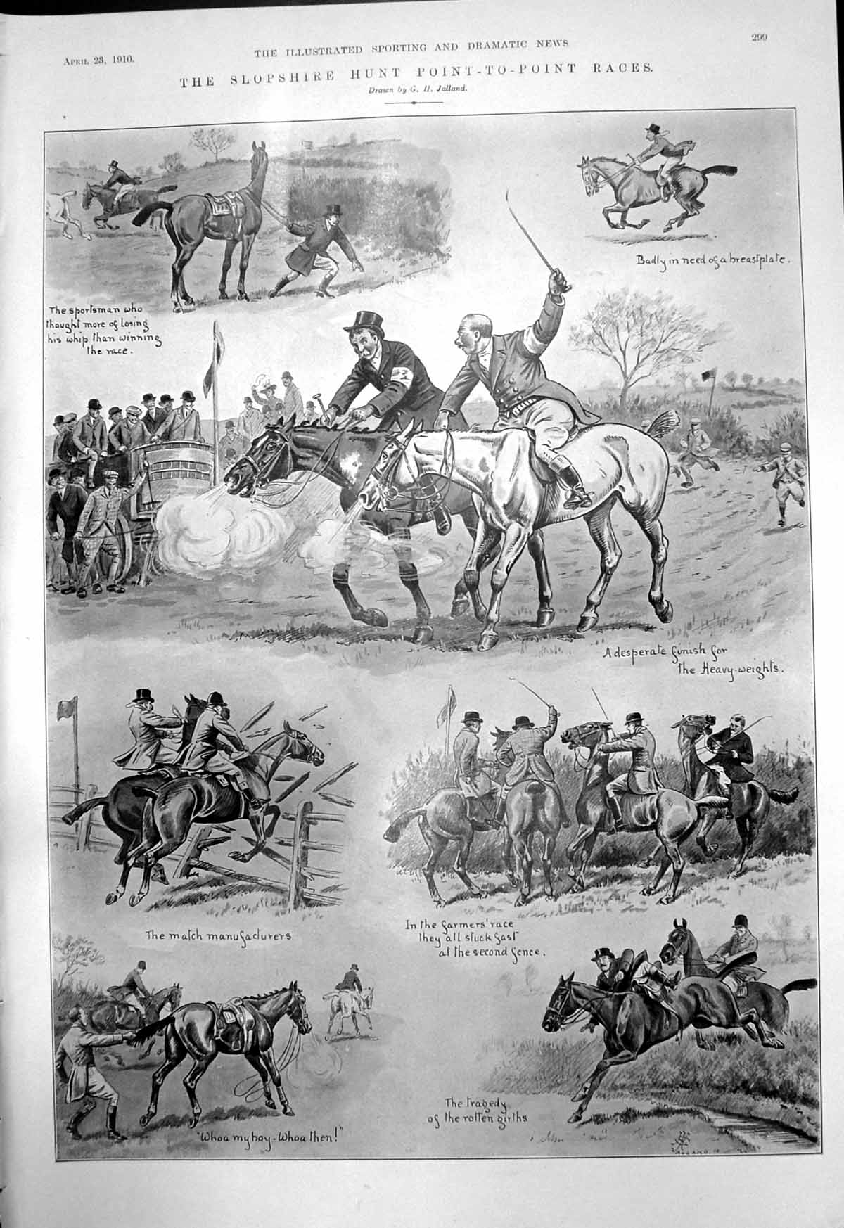 Old Slopshire Hunt Point Point Races Trio In Convent Edward Grutzer19 20th