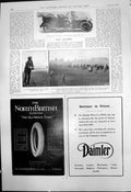 Old Print 24-30 Hp Wolseley Car Golf Bedford C Mayo V George Duncan 1910