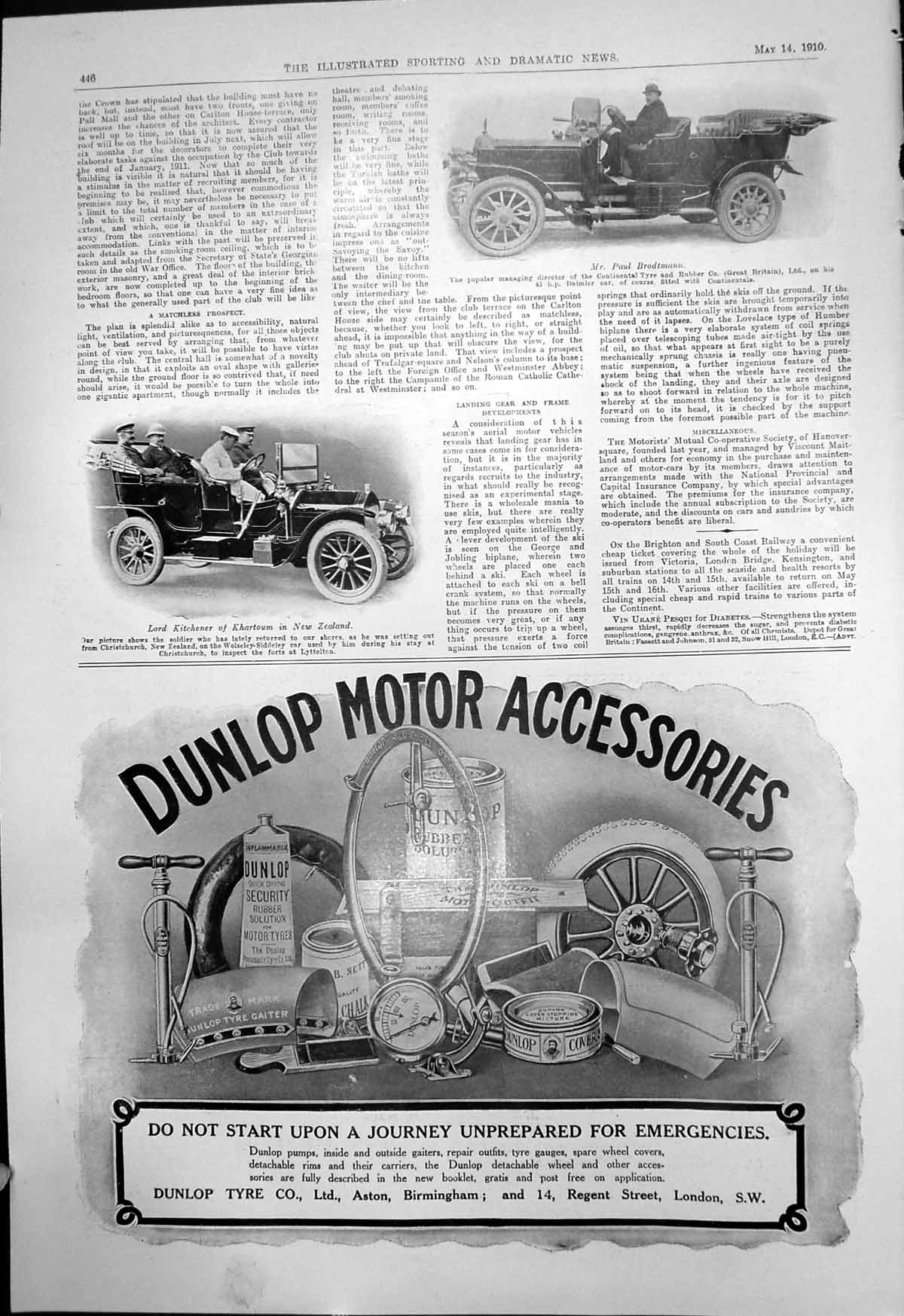 Old Lord Kitchener N Zealand Wolseley Siddeley Car Paul Brodtmann1910 20th