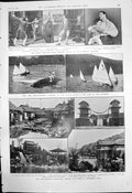 Old Yachting Hudson River Japan British Exhibition Cricket Leeds 1910 20th