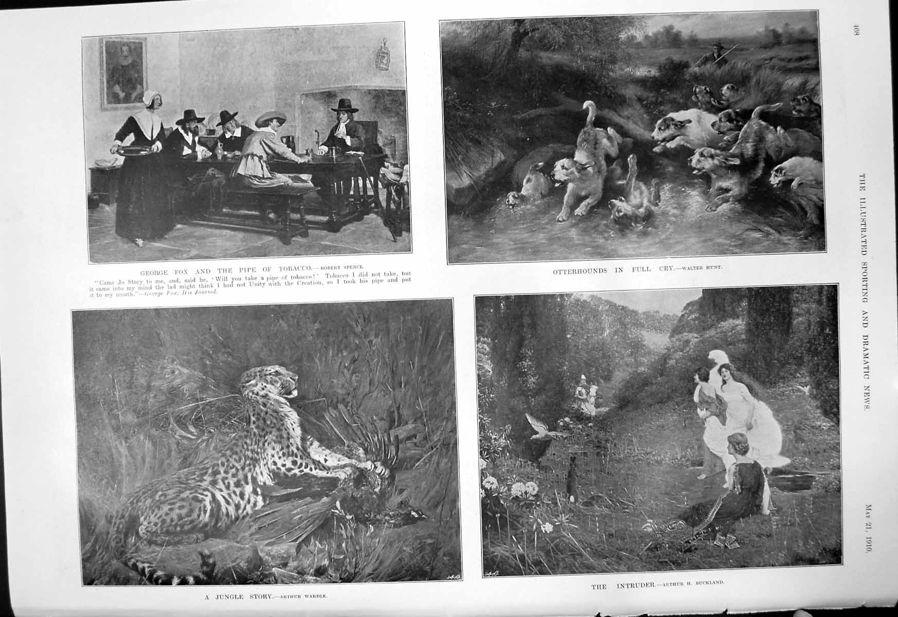 Old George Fox Pipe Tobacco Intruder Jungle Story Solent Vwh Hounds19 20th