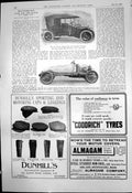 Antique Print New 15 Hp Austin Standard Phaeton Chassis Dunhills Caps 1910