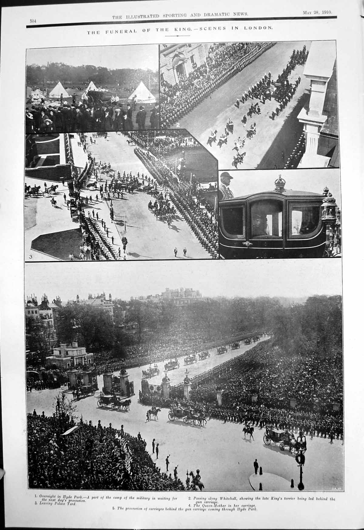 Old Funeral King London Capt Claude Champion Cheriton Otterhounds1910 20th