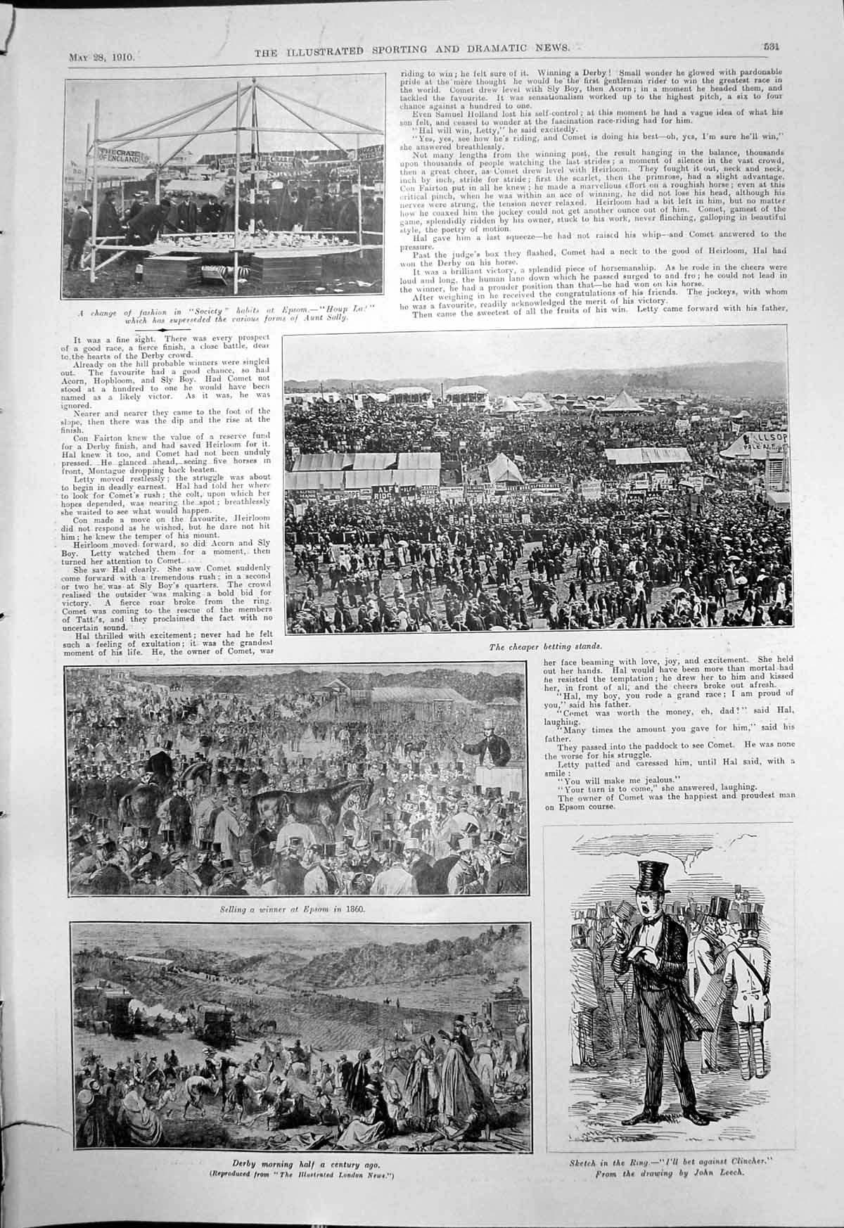 Old Epsom Betting Derby Morning Sires Argentine Polar Star Jardy 1910 20th