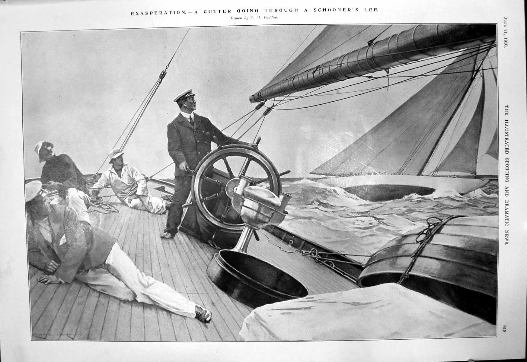 Old Cutter Going Through Schooners Lee Captious Critic Shamus Obrien1