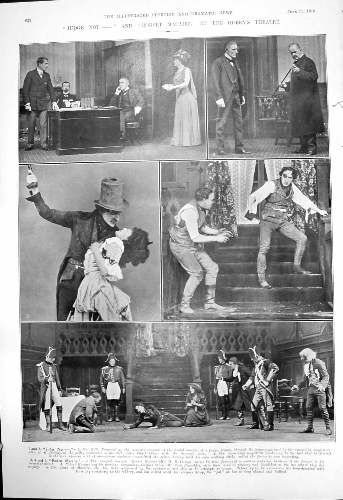 Old Print Judge Not Robert Macaire Capt Scott Departure Naked Truth 1910 20th