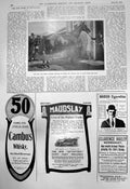 Old Antique Print GCup Hero Bayardo Ascot Cambus Whisky Maudslay Car 1910 20th