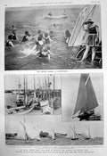 Old Holiday Season Cliftonville Royal Temple Yacht Club Ramsgate 1910 20th