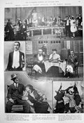 Antique Old Print Billts Bargain Weedon Grossmith Garrick John Clulow 1910 20th