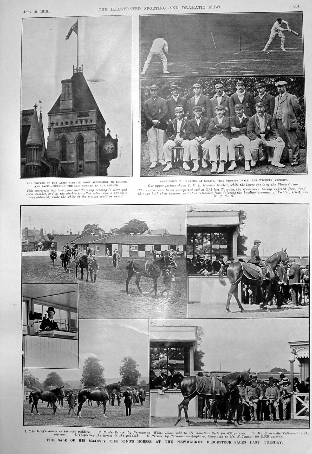 Old Army Airship Strand Sale Kings Horses Newmarket Rustlers Rope 191 20th