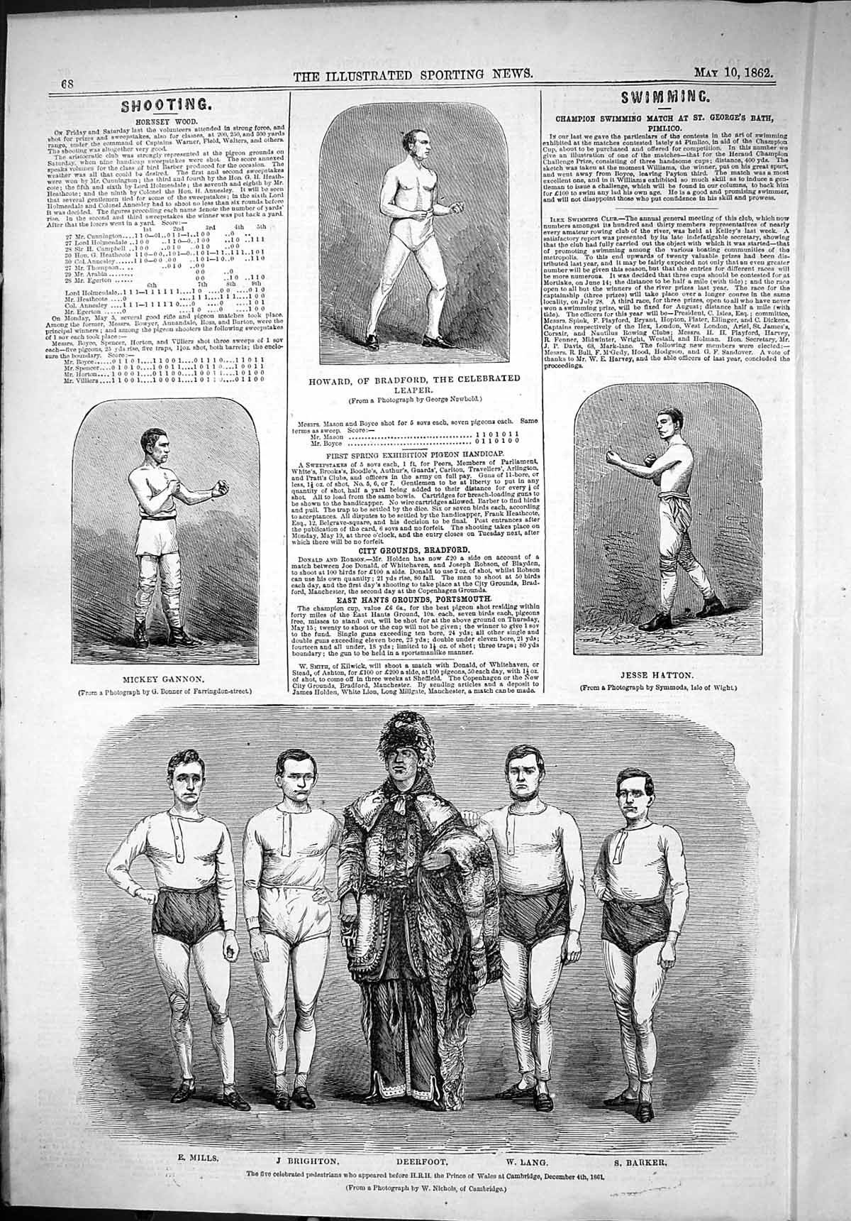 Old 1862 Howard Bradford Leaper Hatton Gannon Mills Brighton Deerfott Victorian