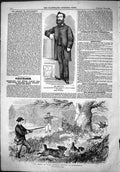Old 1863 Griffith Maitre D'Armes Prince Wales Pheasant Shooting Sandr Victorian
