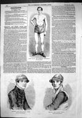 Antique Print 1863 James Allen Liverpool Pedestrian Robinson Jockey Chifney