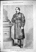 Antique Old Print 1863 Joe Coburn Great American Pugilist Moore Williamson 19th