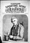 Original Old Antique Print 1863 Portrait John Slack Third Champion England 19th