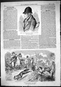 Antique Old Print 1863 Wells Veteran Huntsman Last Fox Season Hounds Horses
