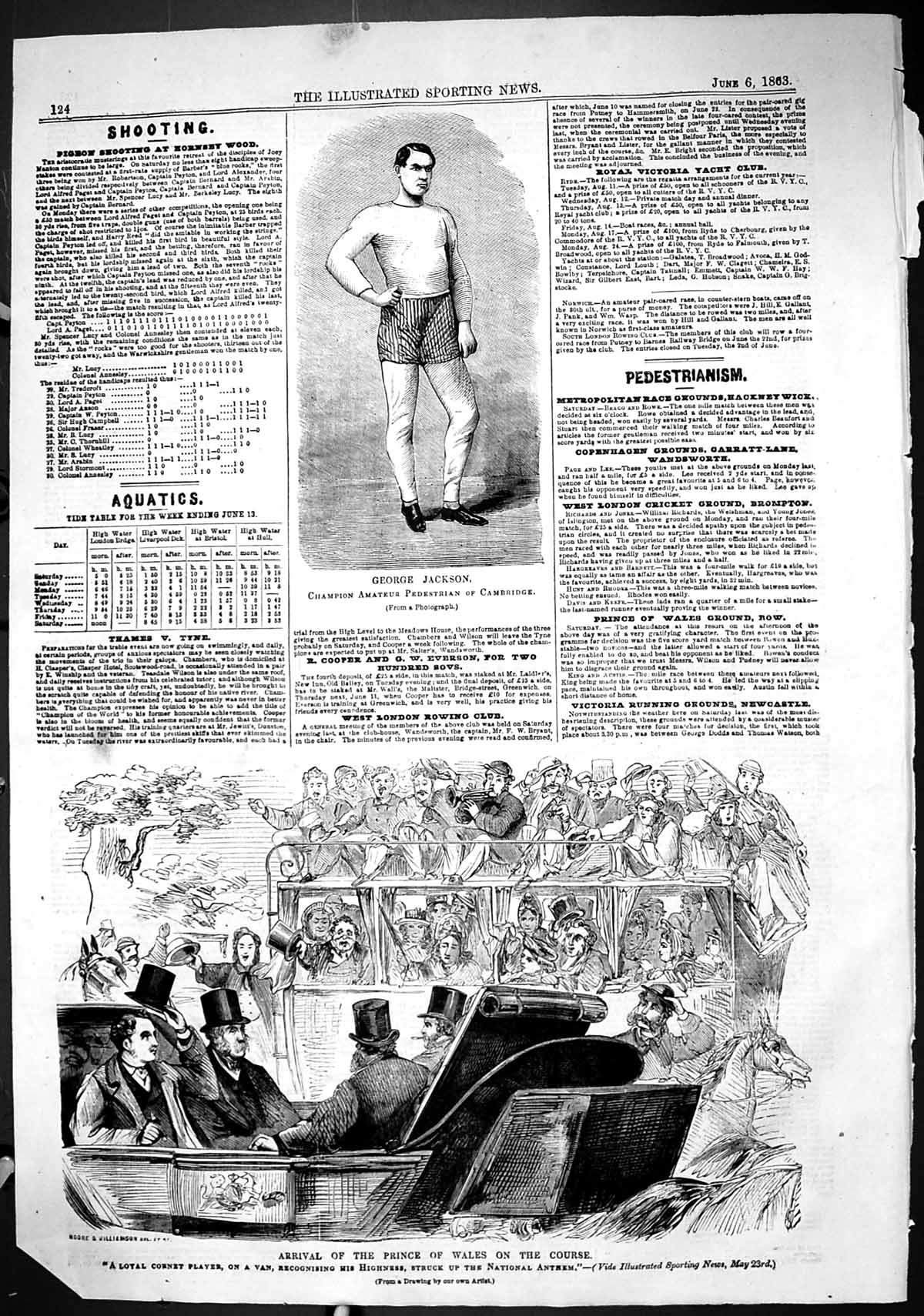 Old 1863 George Jackson Pedestrian Cambridge Prince Wales Horse Racin Victorian