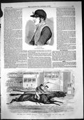 Antique Old Print 1863 ArnJockey Horse Racing Buckstone Tim Whiffler Ascot G