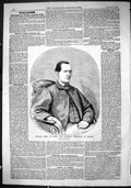 Antique Print 1863 Portrait William Birks Notts Champion Pedestrian France 19th