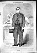 Antique Old Print 1863 Portrait William Ryall Championship Mace Sport Boxing