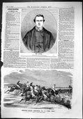 Old 1864 Tom Allen Pugilist Birmingham Steeplechase Horse Racing Leap Victorian