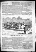 Old Antique Print 1864 Start Line Steeplechase Horse Racing Jockeys Sport 19th