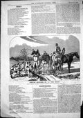 Old 1864 Hunting Sketches Death Fox Horses Hounds Dogs Huntsmen Sport Victorian