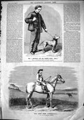 Old 1864 Mr. Mosedale Bitch Dog Nell Earl Fitzharding Horse Rawcliffe Victorian