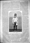 Original Old Antique Print 1864 Portrait Harry Orme Man 19th Century