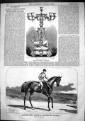 Antique Print 1864 Ascot Cup Horse Racing Scottish Chief Winner GSport Ben 19th