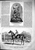 Antique Print 1864 Queen'S GCup Hippolyta Horse Racing Winner Ascot Stakes 19th
