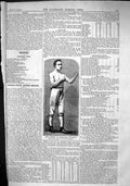 Old Antique Print 1864 Portrait Jack Crosby Bradford Pugilist Sport Man 19th