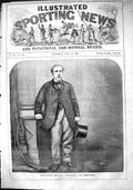 Old Antique Print 1864 Portrait William Brown Pugilist Salford Sport Man 19th