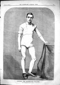Antique Old Print 1864 Hatley Celebrated Walker Sport Man Moore Williamson 19th