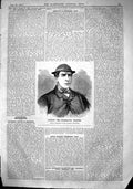 Original Old Antique Print 1864 Portrait Lawley Celebrated Trainer Horses Sport