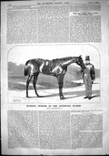 Old Antique Print 1864 Horse Racing Blondin Winner Goodwood Stakes Sport 19th