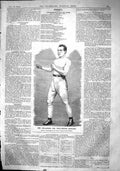 Antique Old Print 1864 Portrait Jem Gollagher Well-Know Pugilist Sport Man 19th
